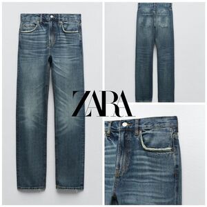 Zara Blue Straight Leg Jeans